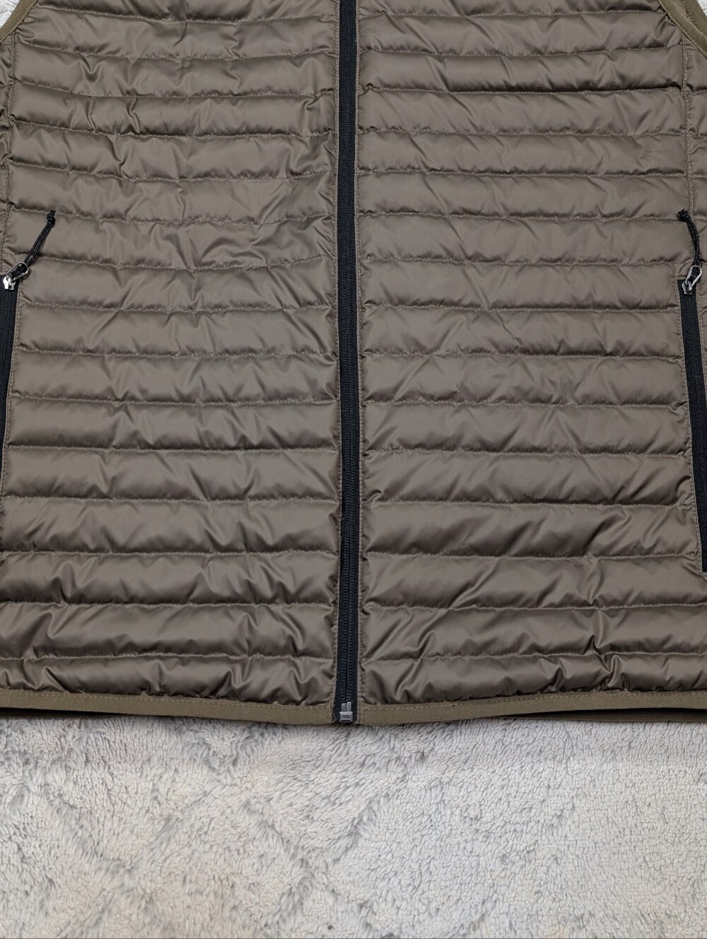 Eddie Bauer Vest Mens L Brown Bark Microlight 650 Down Puffer Quilted NEW - Picture 4 of 11